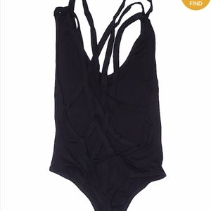nasty gal black strappy bodysuit